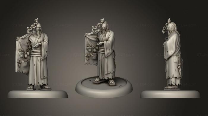 Статуэтки герои, монстры и демоны (Фай Гинн, STKM_2414) 3D модель для ЧПУ станка